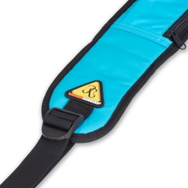 Danger Buddies S-Curve Rapid Access Cross Body Camera Shoulder Sling Strap for Nikon, Sony, Panasonic, Canon SLR, DSLR, Mirrorless Cameras, Binoculars, and Photo Accessories (Aquamarine)