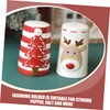 FUNOMOCYA 2pcs Ceramic Salt Pepper Christmas Style Spice Jars Salt