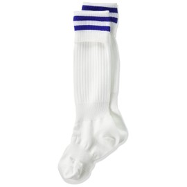 A.D.ONE ADS Soccer Socks, Futsal, Football, Stockings, Antibacterial, Odor Resistant, Sweat Absorbent, Quick Drying, Men's, Children, Kids, Juniors, Sports, multicolor (white / blue)