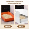 Multifunctional Cat Litter Box Enclosure, High Sided Cat Litter Box