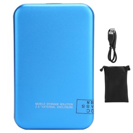 2.5in Mobile External Hard Drive Disk USB3.0 Portable HDD Blue with Adapter Cable for Desktop Laptop320G