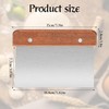 16.7 X 10.8CM Stainless Steel Bench Scraper with Wooden Handle