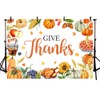 AIBIIN 7x5ft Give Thanks Backdrop for Photography Fall Harvest Thanksgiving