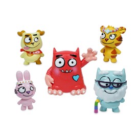 Love Monster 539 Friends Figurine Set, Multicoloured, 2205 Monster Fluffytown