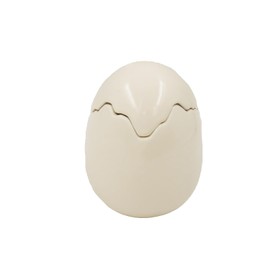 Chitengnet Easter Eggs Scented Candle,Natural Soy Wax, Creative Ceramic Eggshell, Aromatherapy Candle Gift Set, Candlestick Fragrance Gift Decoration (Milky White)