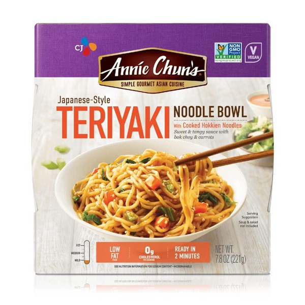 Annie Chun's Noodle Bowl, Japanese-Style Teriyaki, Non GMO, Vegan, 7.8 Oz (Pack of 6)