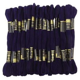 25 x Anchor Threads Stranded Cotton Cross Stitch Hand Embroidery Thread Floss Skeins-Navy Blue
