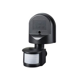 Meridian Lighting Wall Mounted PIR Motion Detector Black