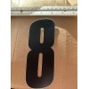 NOS OLD SCHOOL BMX BLACK PLATE NUMBER 8