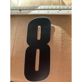 NOS OLD SCHOOL BMX BLACK PLATE NUMBER 8
