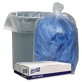 Genuine Joe Clear Low Density 1.1mil Liners, 60 Gal (Pack of 100)