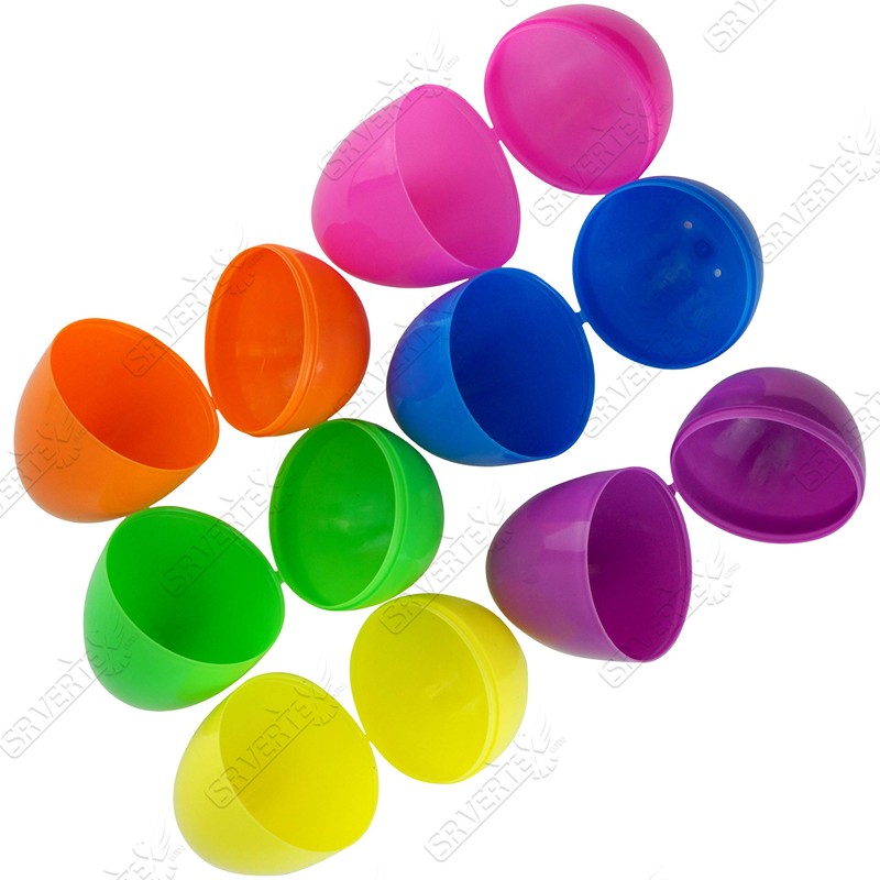 30Pcs Refillable Easter Eggs, 7.5cm Plastic Reusable Easter Eggs, Kids