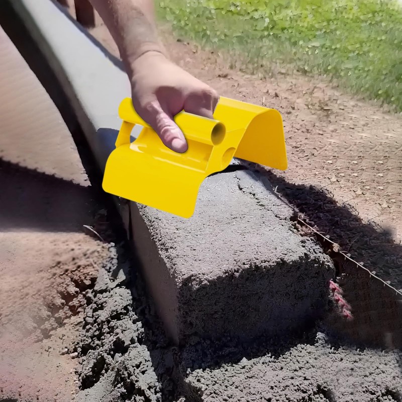 Pcmursal Concrete Curb Trowel, Curb Tool for Concrete Edging, Concrete