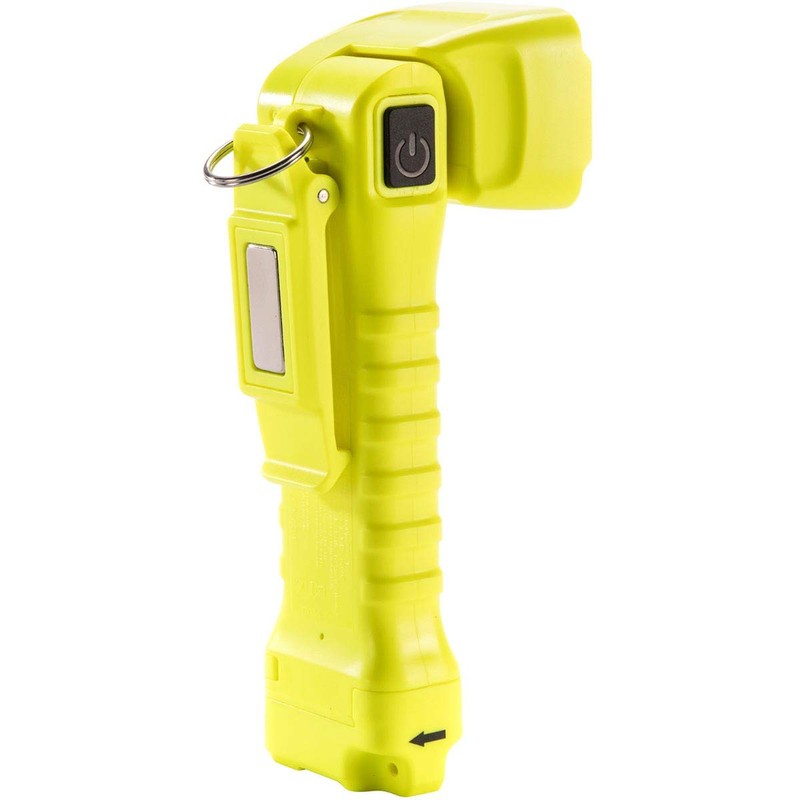Pelican 3415 Right Angle LED Flashlight with Magnetic Clip (Yellow)