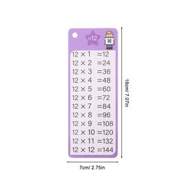 TEHAUX 1 Set Math Study Cards, Multiplication Chart Times Table Flashcards Math Flash Cards with Dry Erase Markers and Rings for Classroom Home Games