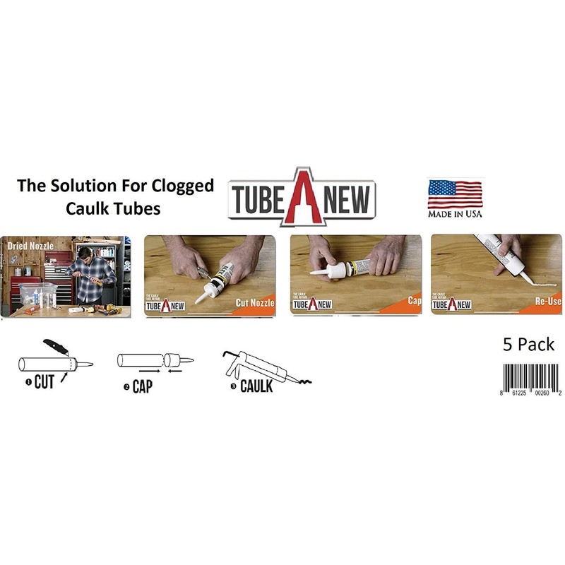 TubeANew - The Solution for Dried or Clogged Caulk Tubes