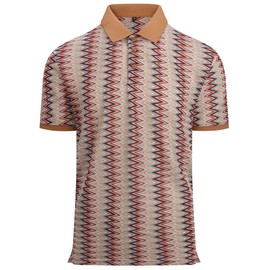 Alex Vando Mens Lace Polo Shirts Fashion Vibrant Short Sleeve Casual Shirts for Men,Khaki,XXL