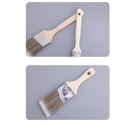 Paint Brushes Set, 3 Pieces, Synthetic Bristles, Wooden Handles