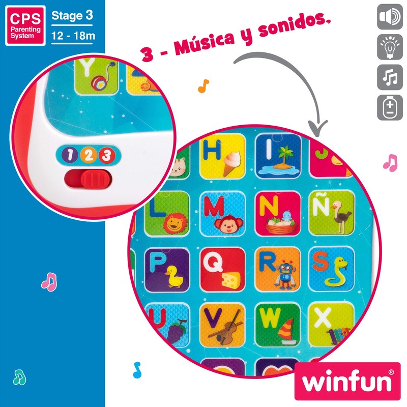 winfun ColorBaby 44256 Lern-Tablett mit Licht und Sound