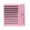 Dense And Naturally Curled Segmented False Eyelashes Set (With Tweezers),