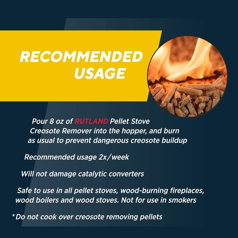 Rutland Products Pellet Stove Creosote Remover, Chimney & Flue Cleaning