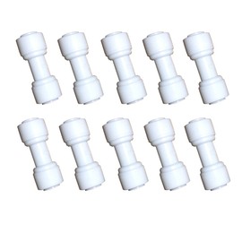 YZMSZ 1/4 inch O.D. Tube Straight Union Quick Connect fittings RO Water Filters set of 10.