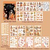 Dwpetzo Autumn Journal Sticker Book for Junk Journaling, 20 Sheets