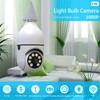 Light Bulb Security Camera,2.4GHz WiFi 1080P Light Socket Security Cameras,360°