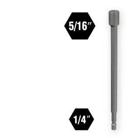 IVY Classic 45492 5/16" x 6" Magnetic Nut Setter, Impact Plus, 5-Pack