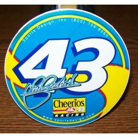 JOHN ANDRETTI #43 CHEERIOS 3 INCH ROUND DECAL STICKER BRAND NEW!!!!