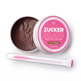 WL Wonder Lashes Eyebrow Wax Shaping 25g Braun, Extra haltbares, langlebiges Shaper Gel für vollere und dickere Augenbrauen, Styling-Pomade, Make-up-Balsam, Styling-Wachs (Mit Augenbrauenbürste)