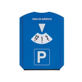 ONE SHOP di Bracalente Piero European Parking Disc Maxi Car Truck Camper Two-Tone Front Blue Back White 12 x 15 cm with Quarter of an Hour Multifunction (Multifunction)