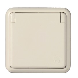 Unitec 40498 Socket Outlet For Flush-Mounted White Wet Room