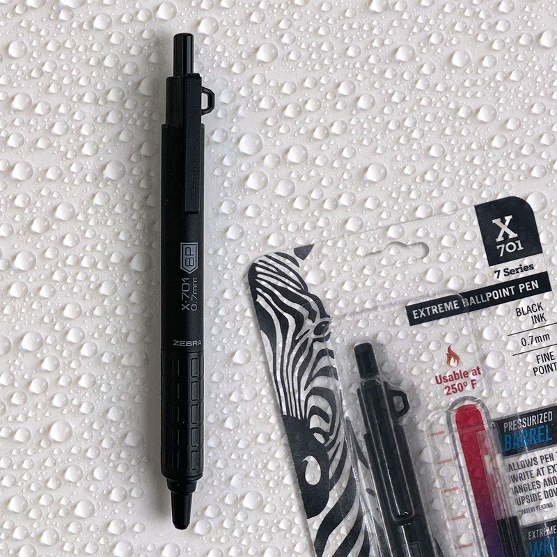 Zebra Pen X-701 Stainless Steel Ballpoint Pen Refill, Fine Point,