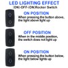 HOKAAER Arrows Momentary Rocker Switch Toggle (On)-Off-(On) 12V/20A 24V/10A Waterproof