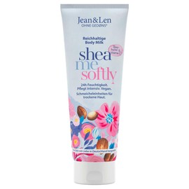 Jean & Len Rich Body Milk with Shea Butter, Intensively Nourishes Dry Skin & Is Skin-Friendly, No Parabens Silicones, Mineral Oil & Microplastics, Vegan, 250 ml