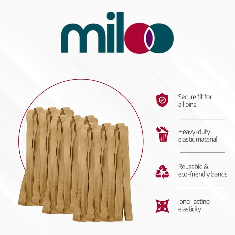 Rubber Bands 55 Gallon Trash Cans - Garbage Bag Holder