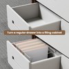 SUNEE Hanging File Folder Frame, Letter Size Files Holder Bars