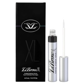 Sérum para cejas XL para cejas más oscuras, densas y gruesas - extractos botánicos, apto para pieles sensibles y cejas finas, vegano y libre de crueldad animal (6 ml, suministro para 6 meses)