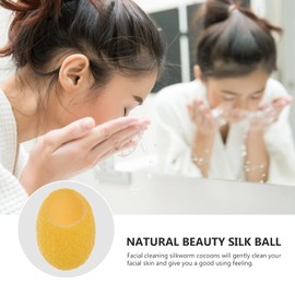 Ipetboom Natural Silkworm Facial Cleanser Skincare Beauty Ball Gentle Face Cleaning