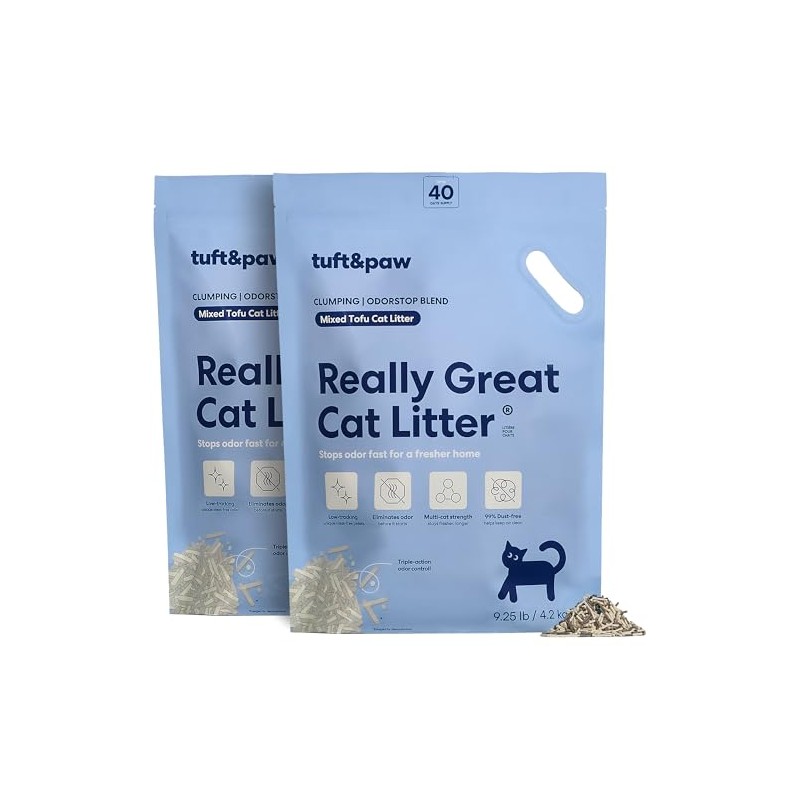 Tuft & Paw Really Great Cat Litter OdorStop, Low Tracking