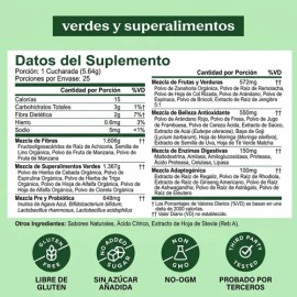 Bloom Greens Variety Pack Con Fibra Y Probióticos 15 Sachets Variado                                                                                  