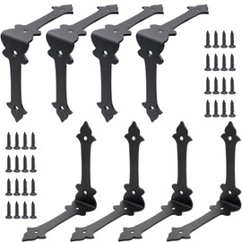 Corner Protector, 4 Inches Furniture Corner Guards Corner Bracket Metal Embellishments with Wood Funiture Decorative Metal Rustic Hardware for Home Edge Corner Hardware Accessories (8)