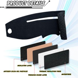 INUBOXES Non-Slip Dash Cover Mat Sunshield Protector Pad Compatible with Ford Ranger 1995-2011,Ford Explorer 1995-2001,Mercury Mountaineer 1997-2001,Mazda B2300 B2500 B3000 B4000 1995-2010