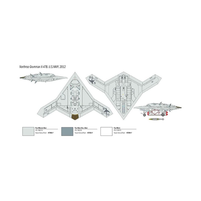 Italeri 1421S: 72 X-47B