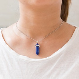 Philip Jones Lapis Genuine Gemstone Necklace