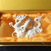 White Tamron Statue,Modern Art Sculpture,Hand Craved Dragon Sculpture,Chinese Zodiac Auspicious