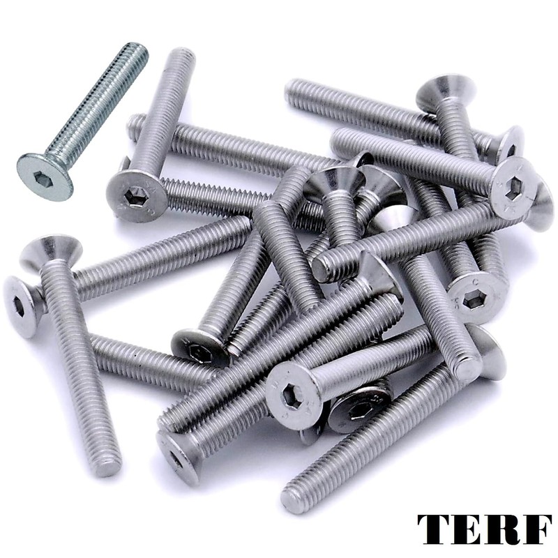 TERF® M8 X 40mm Hex Socket Countersunk Machine Screw M8