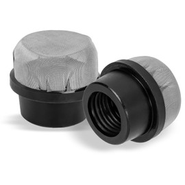 sawluv 190106Z Air Bleeder Screen Cap Compatible with Pen tair Filter, Replacement Screen Cap for Pen tair Clean and Clear Plus, EasyClean D.E. and Quad D.E Strainer, Durable Steel Mesh Cap, 2 pcs