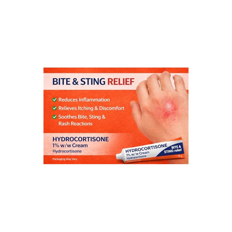 5 x Bite & Stings Relief Cream - Hydrocortisone 1%